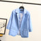 IMG 112 of Europe Candy Colors Three-Quarter Length Sleeves Folded Suit Blazer Women Outerwear