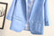 IMG 124 of Europe Candy Colors Three-Quarter Length Sleeves Folded Suit Blazer Women Outerwear