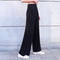 Img 3 - High Waist Wide Leg Straight Pants Women Korean Casual Loose Plus Size Modal Long Culottes