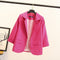 IMG 109 of Europe Candy Colors Three-Quarter Length Sleeves Folded Suit Blazer Women Outerwear