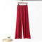 Img 7 - High Waist Wide Leg Straight Pants Women Korean Casual Loose Plus Size Modal Long Culottes