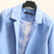 IMG 115 of Europe Candy Colors Three-Quarter Length Sleeves Folded Suit Blazer Women Outerwear