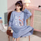 Cotton Pajamas Women Pyjamas Sleeve Length Adorable Doll Collar Princess Loose Plus Size Sleepwear