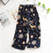 Pajamas Pants Women Cropped Cotton Loose Casual Home Plus Size Summer Sleepwear