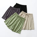 Img 2 - Cotton Shorts Women Summer Japanese Loose Wide Leg Bermuda Non Cozy Casual Pants
