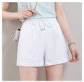 Img 3 - Korean Shorts Women Summer Loose Wide Leg Pants Slim Look Elastic Waist Casual Outdoor