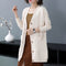 Plus Size Cardigan Sweater Women Mid-Length Loose All-Matching Knitted Outerwear