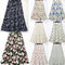 Img 2 - Europe Pleated Floral Skirt Chiffon Summer Skirt