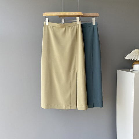 IMG 141 of Sets Korean Short Sleeve Blazer Tops Splitted Skirt Outerwear