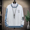 Long Sleeved Sweatshirt Teens Round-Neck Spliced Outerwear