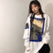 Img 1 - insPopular Long Sleeved T-Shirt Women Korean Japanese Vintage Printed Round-Neck Undershirt Loose Student Sweatshirt