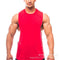 Fitness Tank Top Men Solid Colored Sporty Splitted Loose Vest T-Shirt Cotton Tank Top