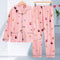 Img 3 - Popular Pajamas Women Long Sleeved Cardigan Lapel Korean Knitted Loungewear Two-Piece Sets Plus Size