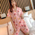 Img 1 - Summer Pajamas Women Cardigan Short Sleeve Shorts Silk Loose Replica Loungewear Sets