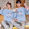 Img 1 - Couple Pajamas Cotton Long Sleeved Thin Men Cartoon Sets Women Korean Loungewear