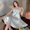 Img 1 - Pajamas Women Summer Silk Sexy Thin Popular insMid-Length Replica Strap Pyjamas