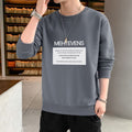 Img 7 - Men Long Sleeved T-Shirt Korean Minimalist Trendy Handsome Casual Loose All-Matching Outdoor Sweatshirt
