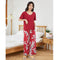 Summer Cotton Pajamas Pants Women Thin Wide-legged Loose Drape Long Plus Size Japanese Pregnant Woman Outdoor Sets Sleepwear