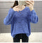 IMG 124 of Women See Through Knitted Sweater Tops Thin Loose Long Sleeved Outerwear