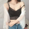 Img 1 - Lace Bare Back Bralette Bra Sexy Flattering No Metal Wire Breathable Cozy Thin Teenage Girl