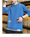 IMG 115 of Sweatshirt Trendy insRound-Neck Tops Loose Non Long Sleeved T-Shirt Outerwear