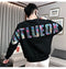 IMG 106 of Round-Neck Sweatshirt Trendy Popular Long Sleeved T-Shirt Tops Outerwear