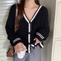 Img 2 - Sweater Women Japanese Loose insLazy Outdoor Korean Sweet Look Knitted Cardigan