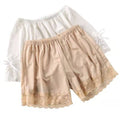 Img 5 - Lace Safety Pants Summer Women Thin Loose Anti-Exposed Plus Size Non Folded Ice Silk Bow Track Shorts
