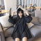 Img 7 - Korean Women Long Sleeved Dress Fresh Looking Loose Flare Sleeves Mid-Length Dress