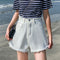Img 5 - Black Denim Shorts Women Summer High Waist Slim Look Thin A-Line Loose Hot Pants Korean