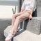 Img 9 - Ice Silk Wide Leg Pants Women Summer Student Korean High Waist Drape Loose All-Matching Thin Floor Length Jogger Length