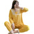 Img 5 - Pajamas Women Lace Long Sleeved V-Neck Silk Loungewear Sets