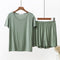 Summer Modal Round-Neck Short Sleeve Shorts Pajamas Sets Thin Plus Size Loose Two-Piece Loungewear Women Sleepwear