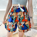 IMG 115 of Drawstring Cotton Pajamas Pants Women Summer Home Mid-Length Thin Adorable Japanese Loose Outdoor Beach Shorts