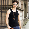 Img 1 - Men Slim Look Tank Top Breathable Sporty Youth Summer Fitted Under Tank Top