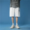 IMG 105 of Summer insTrendy Label Sporty Casual Shorts Men Korean Loose Straight Plus Size knee length Shorts
