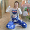 Pajamas Women Sleeve Length Pants Korean Cartoon Loose Plus Size Adorable Two-Piece Sets Loungewear Sleepwear