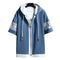 Img 5 - Short Sleeve Hooded Tops Trendy Slim Look Zipper Outerwear Jacket