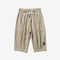 Cropped Pants Men Summer Solid Colored Plus Size Loose Shorts Japanese Casual Shorts