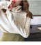 IMG 108 of Korean Turtleneck Yarn Long Sleeved Sweater Women Thin Student Undershirt Tops Outerwear