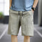 Summer Men Casual Shorts Straight Pants Sporty Cargo Mid-Length Beach Shorts