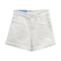 Img 5 - Summer Korean High Waist Straight Denim Shorts Women Loose Slim Look A-Line Hot Pants