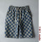 Img 1 - Summer Men Denim knee length Young Trendy Pants Loose Chequered Shorts