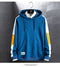 IMG 126 of Long Sleeved T-Shirt Trendy Hooded Sweatshirt Loose Outerwear