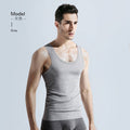 Img 7 - Cotton Men Tank Top Summer Youth Sporty Fitness Stretchable Under Tank Top