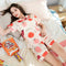 Img 7 - Pajamas Women Summer Adorable Japanese Short Sleeve V-Neck Replica Ice Silk Thin