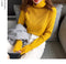 IMG 155 of Korean Turtleneck Yarn Long Sleeved Sweater Women Thin Student Undershirt Tops Outerwear