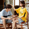 Img 4 - Couple Pajamas Summer Short Sleeve Cartoon Women Korean Loungewear Men Sets Fresh Looking