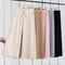 Img 2 - Ice Silk Wide Leg Ankle-Length Summer Korean Knitted Casual High Waist Loose Women Thin Pants