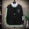 Long Sleeved Sweatshirt Teens Round-Neck Spliced Outerwear